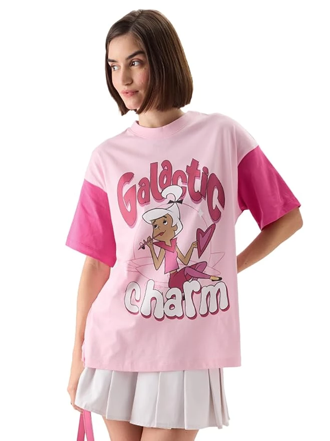 The Souled Store Official The Jetsons: Galactic Charm Women and Girls Oversize F