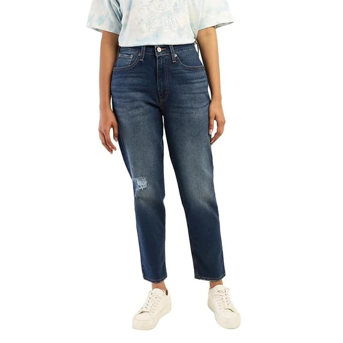 Levi's Women's Mid Rise 80s Mom Tapered Jeans