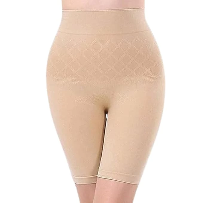 NIRDAMBHAY Tummy Tucker Women's High Waist Anti Rolling Strips Shapewear Comfort