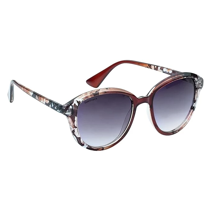 Fastrack Grey Oval 100% UV protected Sunglasses for Women