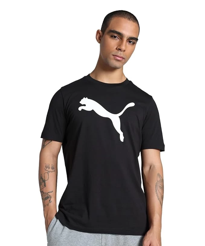 Puma Men's Solid Regular Fit T-Shirt